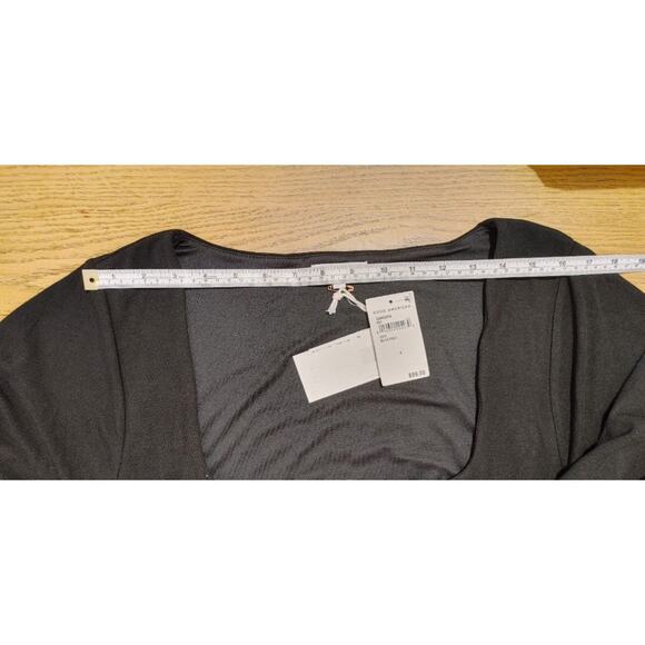 Good American U-Ring Long Sleeve Bodycon Midi Dress Black001 Womens Size 6 NWT - Picture 7 of 10